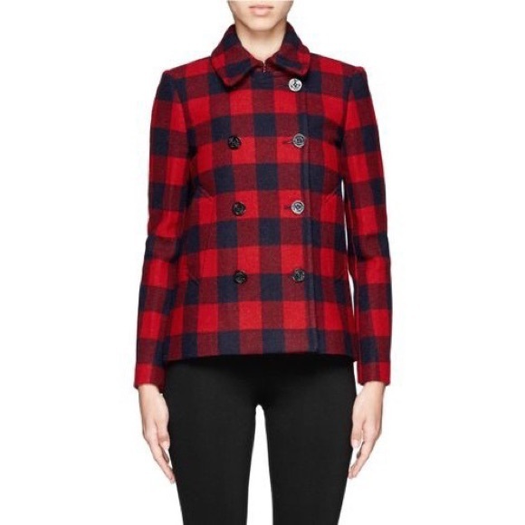 J. Crew Jackets & Blazers - J. Crew Buffalo Check Wool Coat NWOT